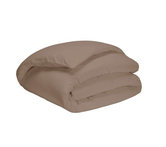 Housse De Couette Bio Made In France Taupe 260x240