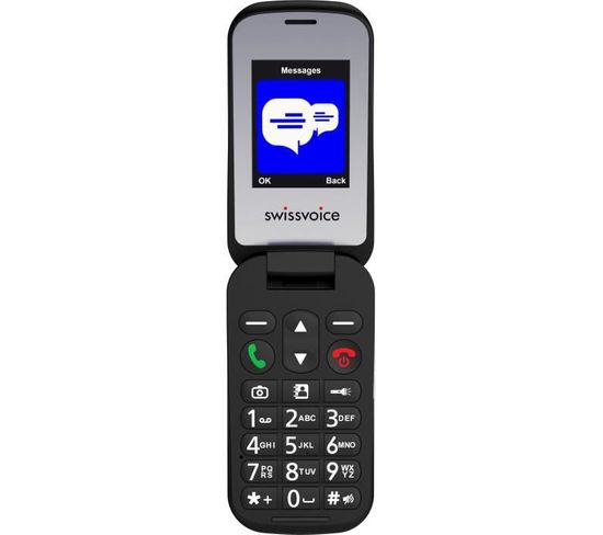 Téléphone Portable À Clapet S24 Débloqué 2g Noir