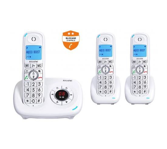Téléphone Sans Fil Alcatel Xl 585 Voice Trio Blanc