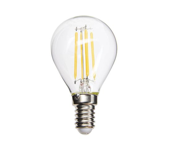 Ampoule à Filament LED P45, Culot E14, 4w Cons. (40w Eq.), Lumière Blanc Chaud