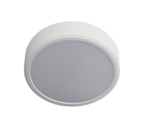 Plafonnier LED Rond - Double Fixation - Cons. 12w - 1450 Lumens - Blanc Neutre