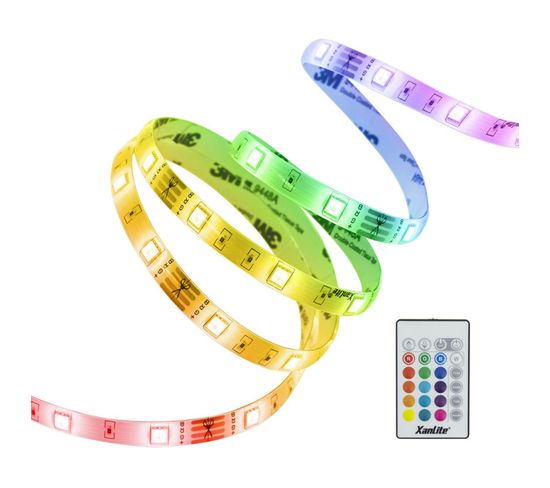 Ruban LED (kit Complet) - 3m - Rgb Digital - 166 Modes D'éclairages Multicolore
