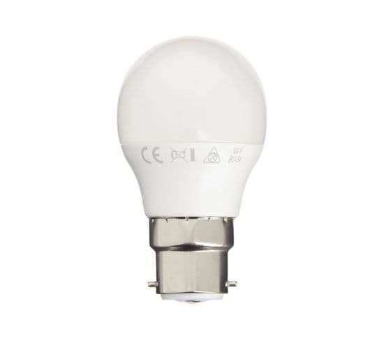 Ampoule LED P45, Culot B22, 5,3w Cons. (40w Eq.), Lumière Blanc Chaud