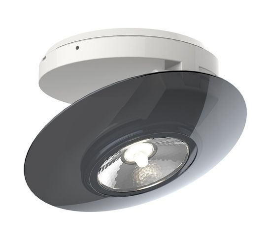 Spot En Saillie LED - Orientable - Bague Grise - Cons. 4,5w (eq. 40w) - 300 Lumens - Blanc Chaud
