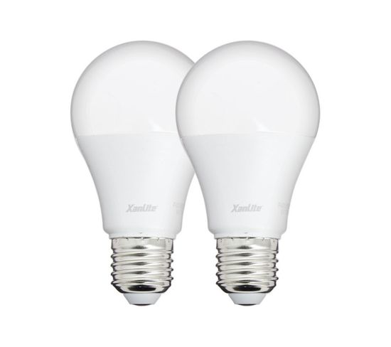 Lot De 2 Ampoules LED A60 - Culot E27 - Classique