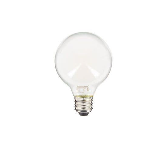 Ampoule LED G80 Opaque, Culot E27, Conso. 6,5w, 806 Lumens, Blanc Chaud