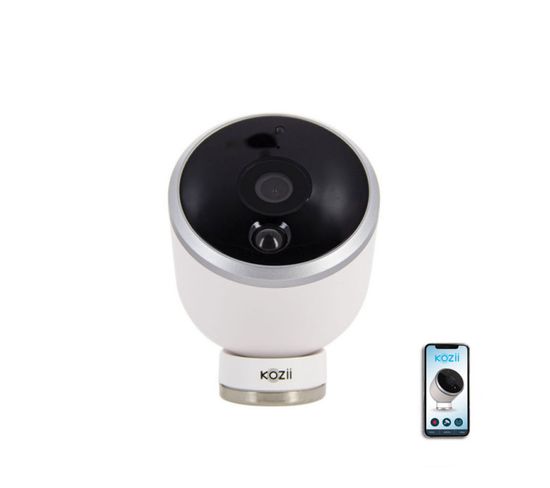 Caméra Connectée Orientable Kozii Full HD 1080p Avec Détecteur De Mouvement Ip54