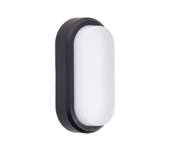 Hublot LED Oblong Noir, 1500 Lumens, Cct, Blanc Chaud, Blanc Neutre, Blanc Froid
