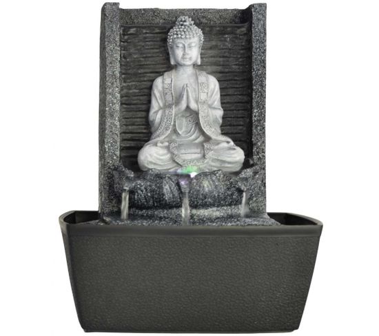 Fontaine Bouddha En Méditation Nirvana