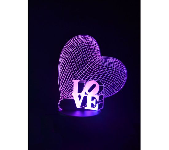 Lampe LED 3d Love