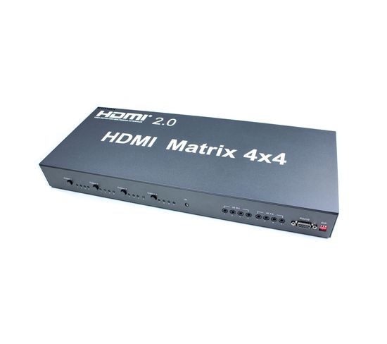 Matrice HDmi2.0,  4 Entrées- 4 Sorties, 4k60hz, Rs232/edid