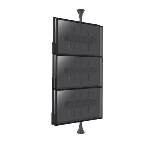 Support Sol-plafond Inclinable Pour 6 Écrans TV  Back To Back 32'' - 75''