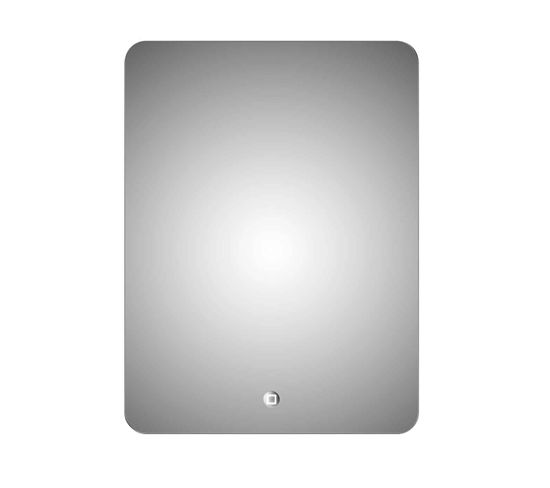 Miroir LED Silver Moon - 60x80 Cm - Gris Clair