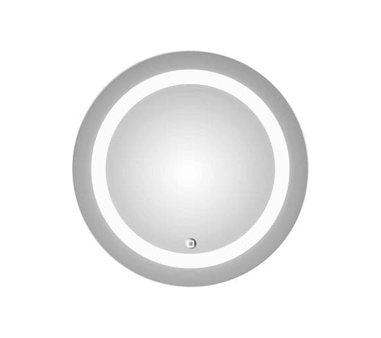 Miroir LED Light Circle - 59 Cm - Gris Clair