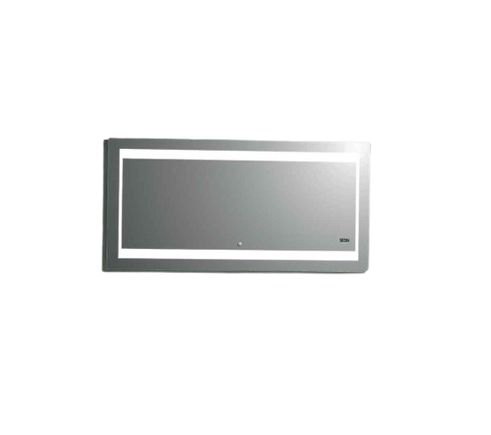 Miroir LED Silver Futura - 140x70 Cm - Gris Clair
