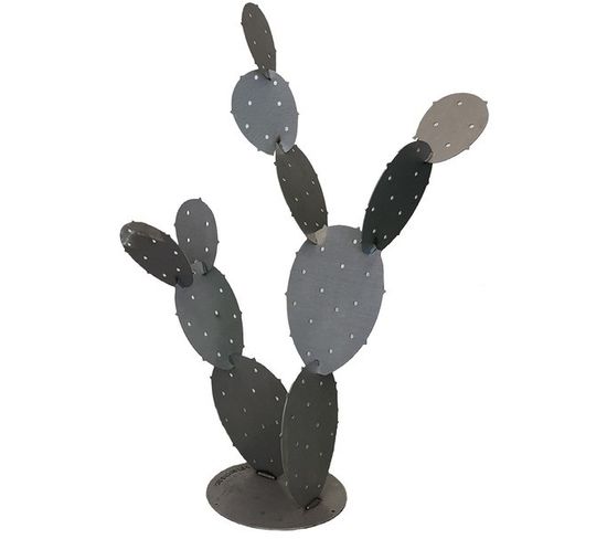 Cactus Métal Figuier H120 - Brut