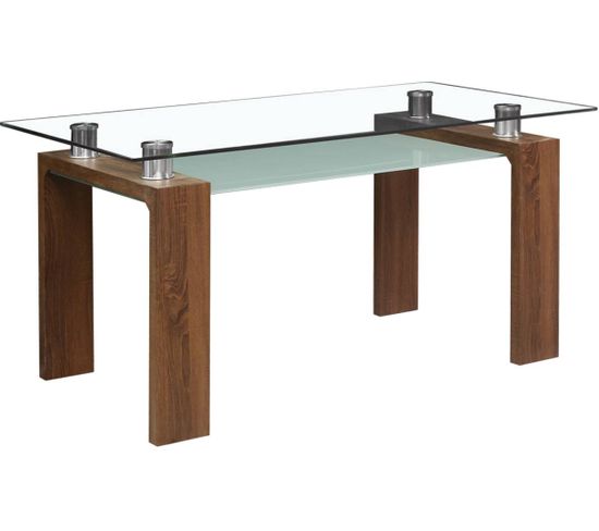 Table Repas "eva" - 150 X 80 X 75 Cm - Marron