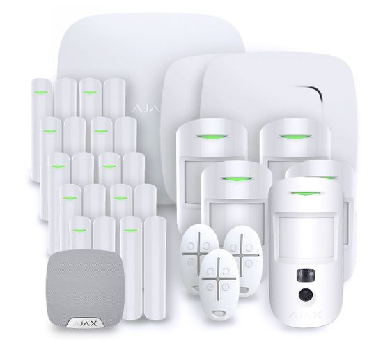 Alarme Maison Ajax Hub 2 Plus Blanc - Kit 8