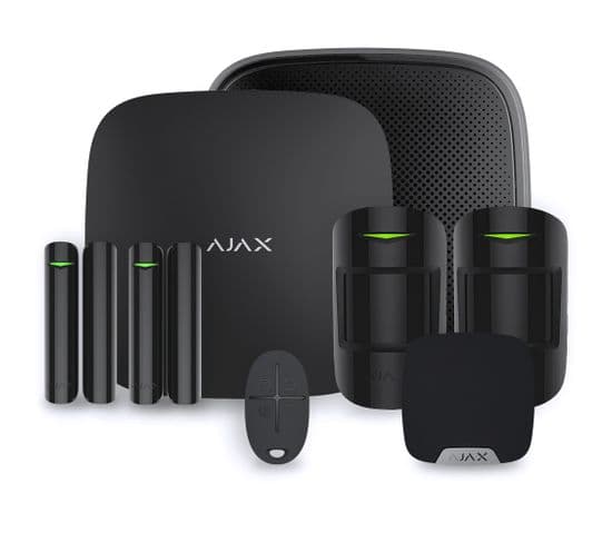 Alarme Maison Ajax Hub 2 Plus Noir - Kit 3