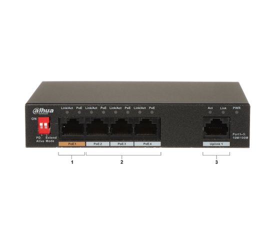 Switch Poe 4 Ports Non-manageables 10/100 Mbps