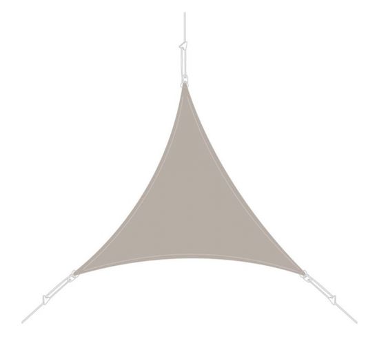 Voile D'ombrage Triangle 3 X 3 X 3m Taupe