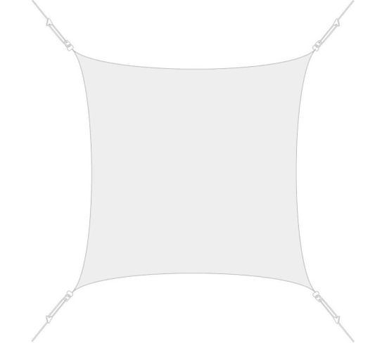 Voile D'ombrage Carrée 3x3m Blanc