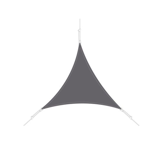Voile D'ombrage Triangle 4x4x4m Ardoise