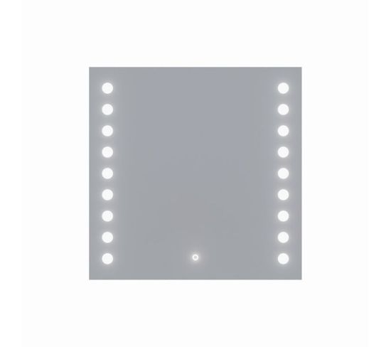 Miroir Lumineux Antibuée Starled 80x80 Cm