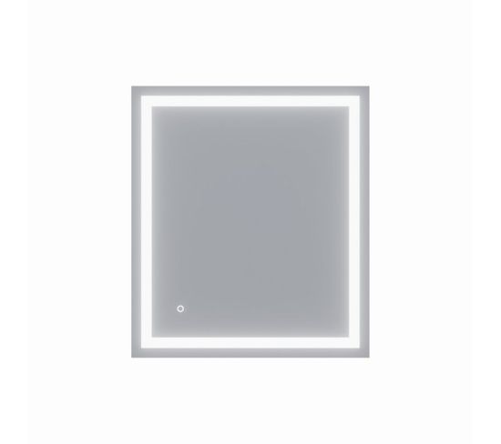 Miroir Éclairant Avec Antibuée Vista 70x80 Cm