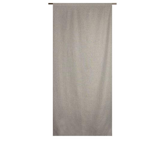 Vitrage Occultant Thermique 90 X 210 Cm Passe Tringle Chambray Gris
