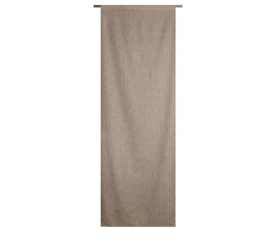 Vitrage Occultant Thermique 70 X 210 Cm Passe Tringle Chambray Taupe