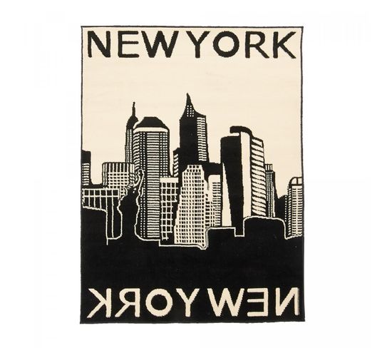 Tapis Salon 200x290 New York City Noir, Beige
