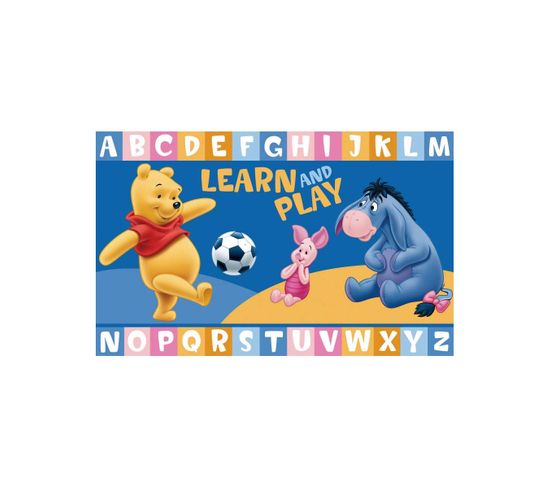 Tapis Enfant 50x80 Winnie Learn And Play Bleu