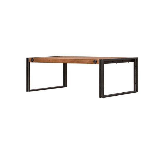 Table Basse 110x70cm Style Industriel - Workshop