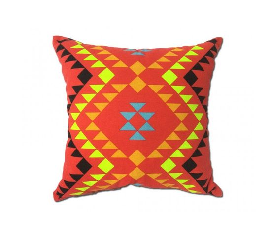 Coussin Motif Tribal Rouge 45*45 - Tribe