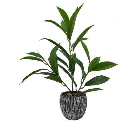 Plante Artificielle Avec Pot Et Tiges Fines Hauteur +/- 38 Cm - Pei