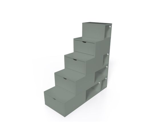 Escalier Cube De Rangement Hauteur 125 Cm  Gris