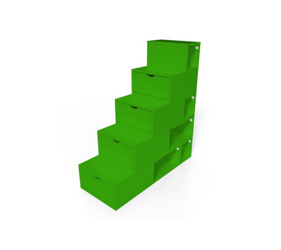 Escalier Cube De Rangement Hauteur 125 Cm  Vert