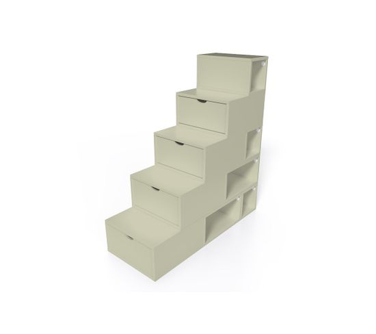 Escalier Cube De Rangement Hauteur 125 Cm  Moka