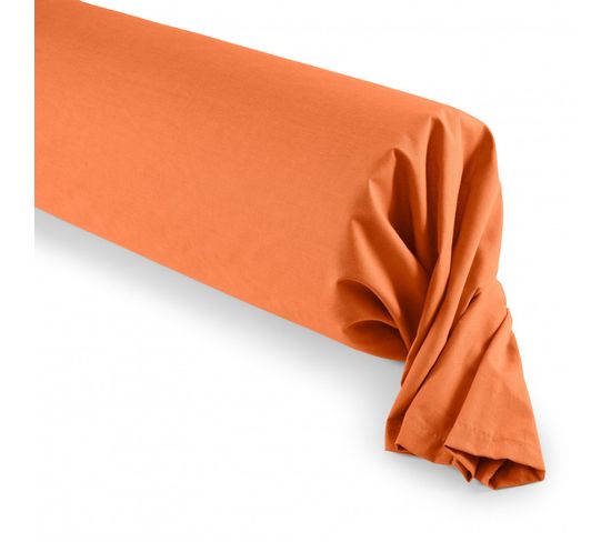 Taie De Traversin / 100% Coton 57 Fils/cm² - Orange - 45 X 185 Cm