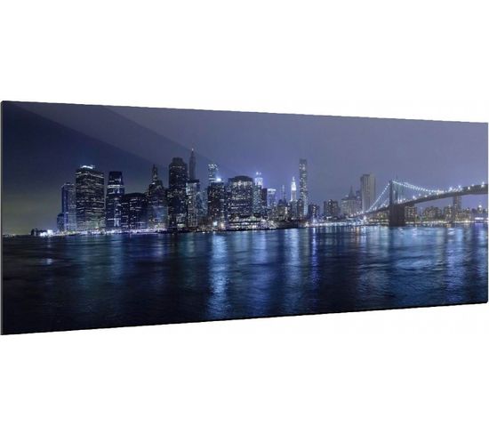 Tableau New York By Night - 120 X 40 Cm