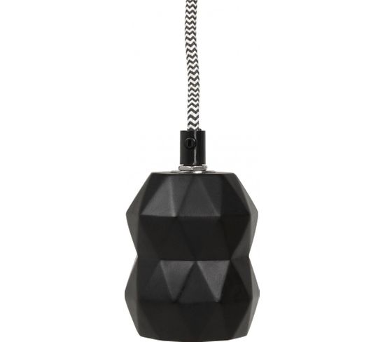 Lampe Suspendue Métal Noir 23x23x150cm
