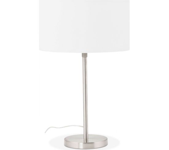 Lampe De Table Résine Blanc 36x36x79cm