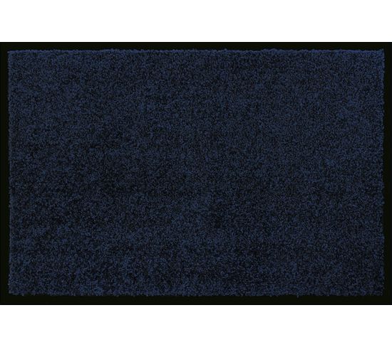 Tapis Anti-poussière En Polyamide Coloris Indigo - Dim : 40 X 60 Cm