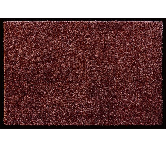 Tapis Anti-poussière En Polyamide Coloris Bordeaux - Dim : 60 X 90 Cm