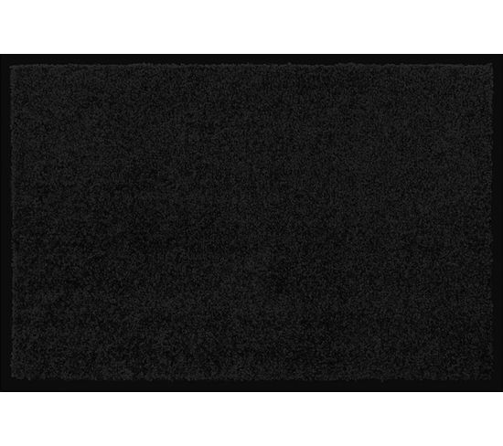 Tapis Anti-poussière En Polyamide Coloris Noir - Dim : 60 X 90 Cm