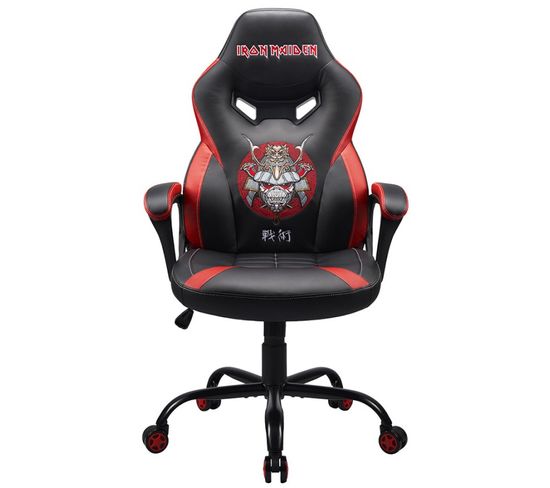 Chaise Gaming Iron Maiden Senjutsu , Fauteuil Gamer Noir Et Rouge Taille S/m