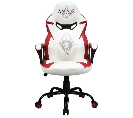 Chaise Gaming Assassin's Creed, Fauteuil Gamer Blanc Taille S/m