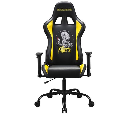 Chaise Gaming Iron Maiden Killers, Fauteuil Gamer Noir Taille L