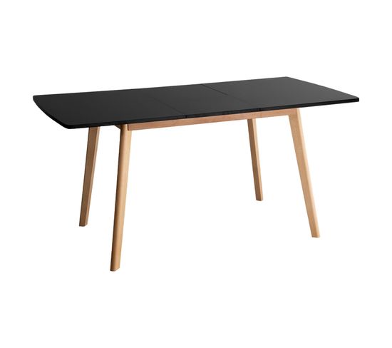 Table Extensible Helga 120 / 160cm Noire